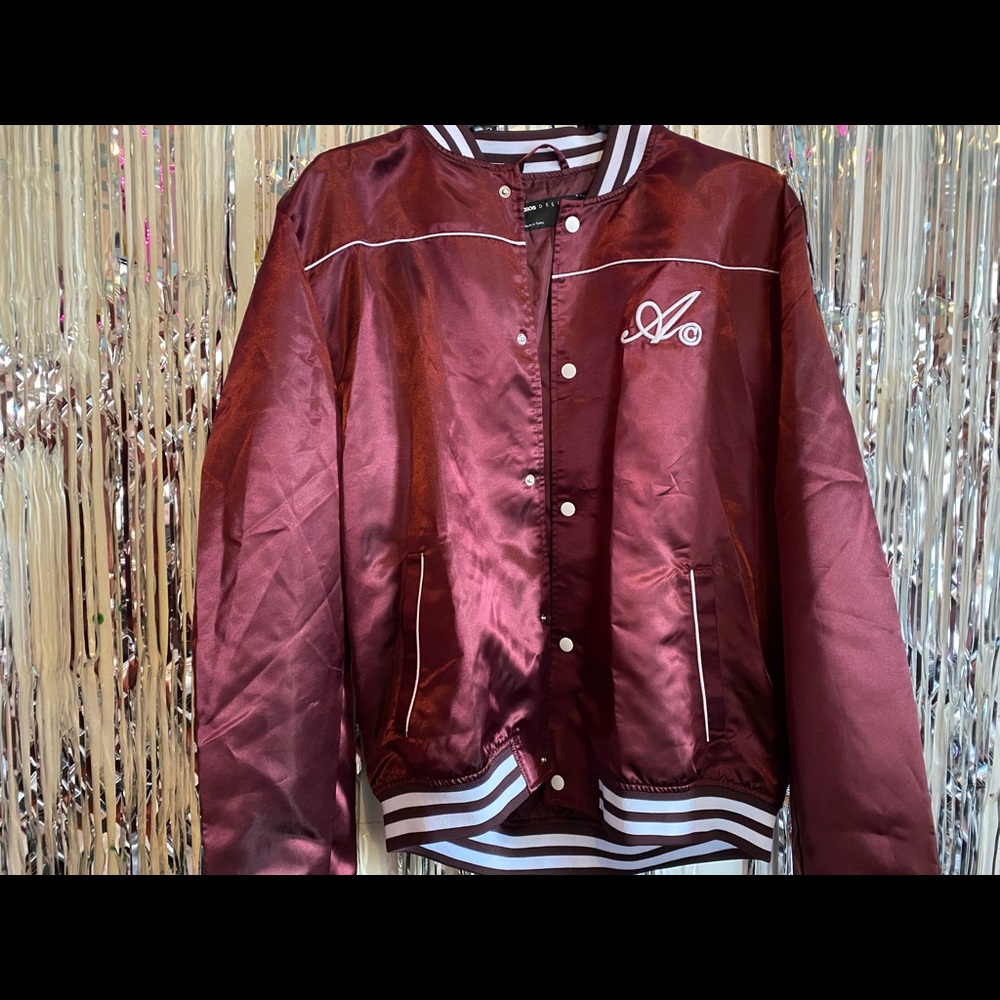 Satin Varsity Bomber